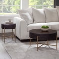thumbnail image 4 of Steve Silver Bobbi Mid Century Modern 30 inch Round Coffee Table, Espresso, 4 of 5