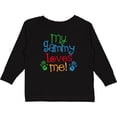 thumbnail image 3 of Inktastic My Gammy Loves Me Gift Boys or Girls Long Sleeve Toddler T-Shirt, 3 of 5