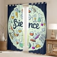 thumbnail image 2 of Homewish Chemical Science Curtains Pack of 2 (42x84 Each), Kawaii Cartoon Curtains Blackout, Teens Kids Girls Boys Bedroom Curtains, Blackout Curtains Bedroom Decor, 2 of 5