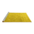 thumbnail image 2 of Ahgly Company Machine Washable Indoor Rectangle Persian Yellow Traditional Area Rugs, 7' x 10', 2 of 4