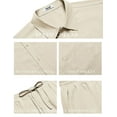 thumbnail image 4 of COOFANDY Men Beach Outfits Summer Linen Outfits Sets Loose Long Pants Vacation Outfits Sets 2 Piece Walking Suits, 4 of 6