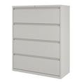 thumbnail image 3 of Hirsh 42 inch Wide 4 Drawer Metal Lateral File Cabinet for Home and Office, Holds Letter, Legal and A4 Hanging Folders, Gray, 3 of 6