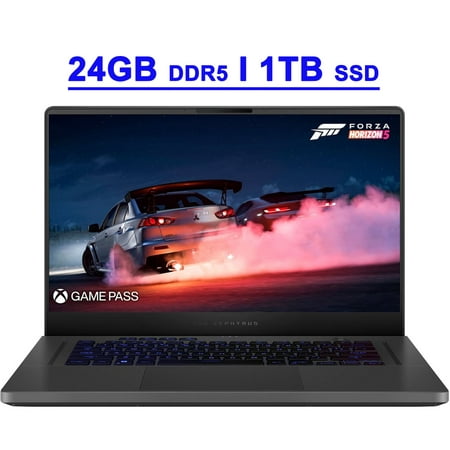 Asus ROG Zephyrus G15 Premium Gaming Laptop 15.6" WQHD IPS 165Hz (100% DCI-P3) AMD 8-Core Ryzen 9 6900HS Processor 24GB DDR5 1TB SSD GeForce RTX 3060 6GB Graphic USB-C Backlit HDMI Win11 Black