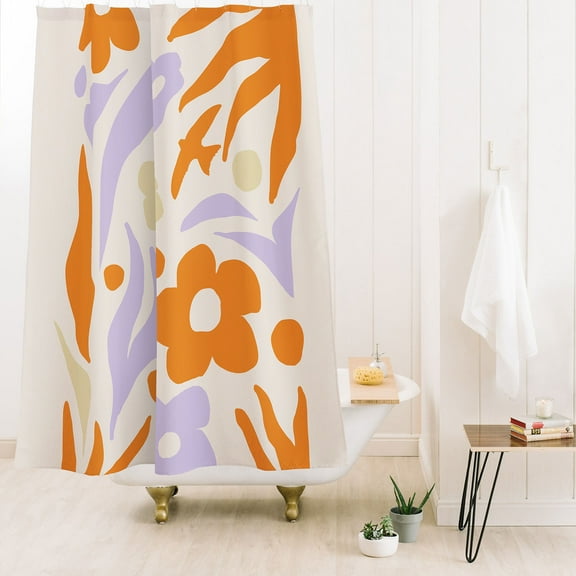 Society6 Grace Nature Vibes Ii Shower Curtain 71" x 74"