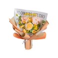 thumbnail image 2 of Flores de punto hechas a mano Flores artificiales Decoración de primavera Ramo de flores de ganchillo Amarillo, 2 of 9
