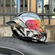 thumbnail image 4 of Casco de motocicleta abatible hacia arriba con doble espejo trasero grande, para las cuatro estaciones, de cara completa, para carreras de motos, motocross, lentes de visión nocturna, 4 of 5
