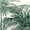 Dark Green Palms, variant on HOMETRENDS 16" x 16" Botanical Outdoor Toss Cushion, Fade Resistant
