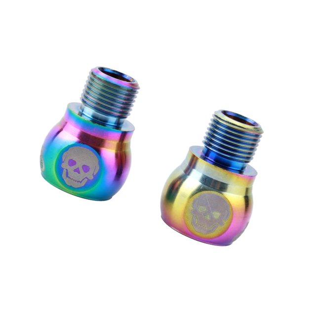 Yingyy 1 Paire Adaptateur d'Extension de Pédale de Vélo Bicyclette Fixie Vis d'Extension Rianbow