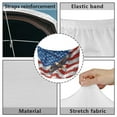 thumbnail image 6 of Uorisanigo Car Hood Cover Stretch Polyester Auto Hood Cover Portable American Flag Bald Eagle Car Bonnet Banner for SUV Pickup Trucks, Easy to Install Cars Exterior Accessories, 6 of 7
