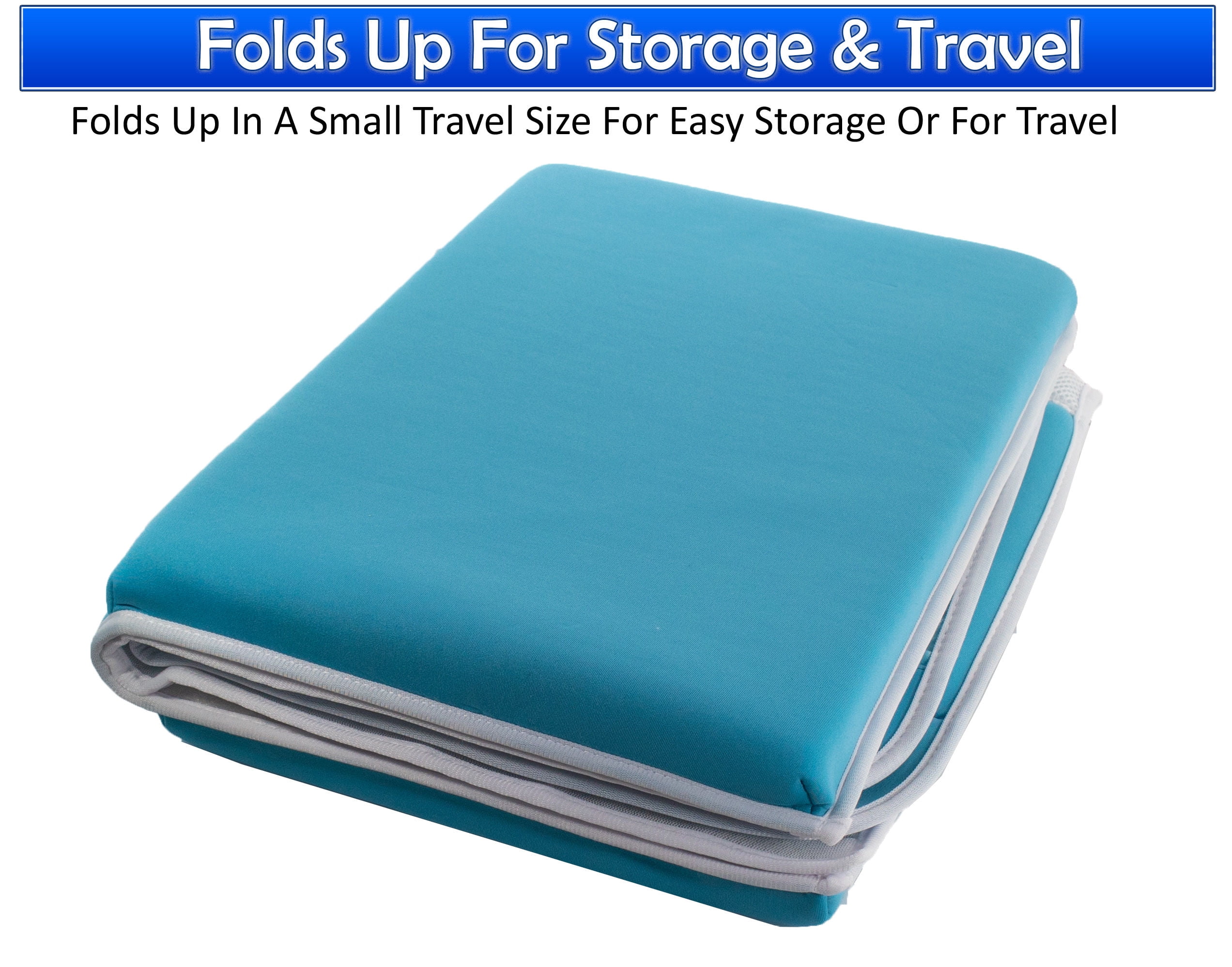 Bath Kneeler Pad & Elbow Armrest Mat for Bathtub - Baby Bath Kneeling Pad For Moms - Foldable Non Slip Safety Bathtube Padded Cushion w/ Storage Organizer & Knee Rest For Baby Bathing & Washing