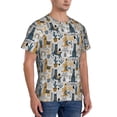 thumbnail image 2 of Bixox Men's Llama and Cactus1 Printed Short Sleeve Skinny Athletic T-Shirt, 2 of 6