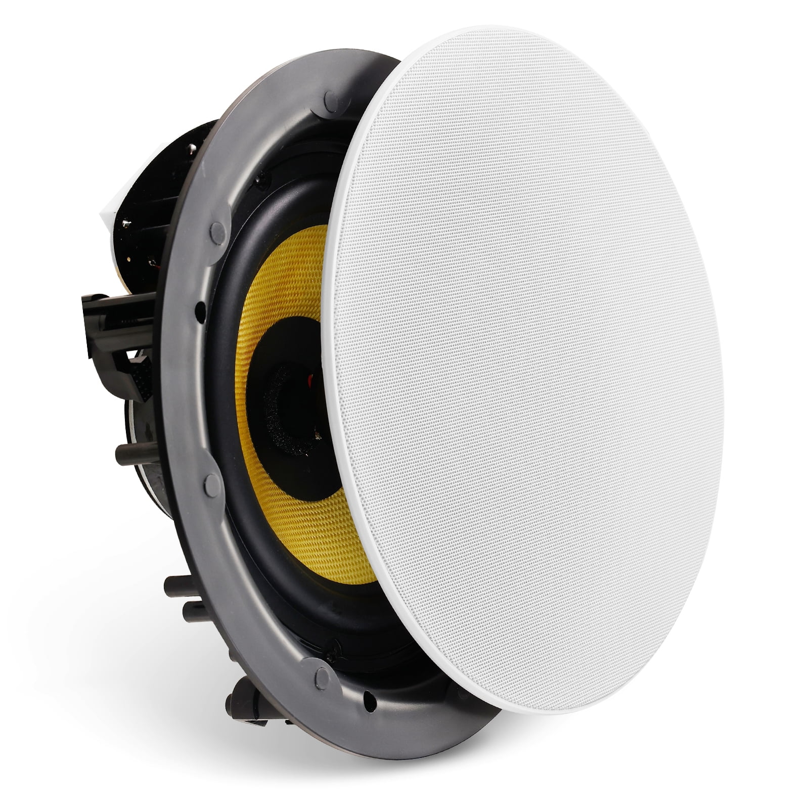 スピーカー 8 Ohm Ceiling Speaker w/ Volume VEVOR 8 in Ceiling Speakers 200-Watts Flush Mount Ceiling & in