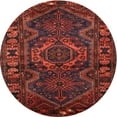 thumbnail image 1 of Ahgly Company Indoor Round Traditional Brown Red Persian Area Rugs, 3' Round, 1 of 6