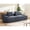 Grey, variant on 4 - Seater Corduroy Couch, 90 - Inch Design, No Assembly / Comfortable Gathering Place