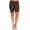 Brown, variant on Women's Plus Size Workout High Waist Stretch Active Yoga Print Basic Biker Shorts Pants
