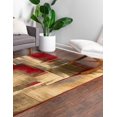 thumbnail image 4 of Unique Loom Barista Urban Distressed Area Rug 2' 2 x 3' Rectangular Multi/Olive, 4 of 10