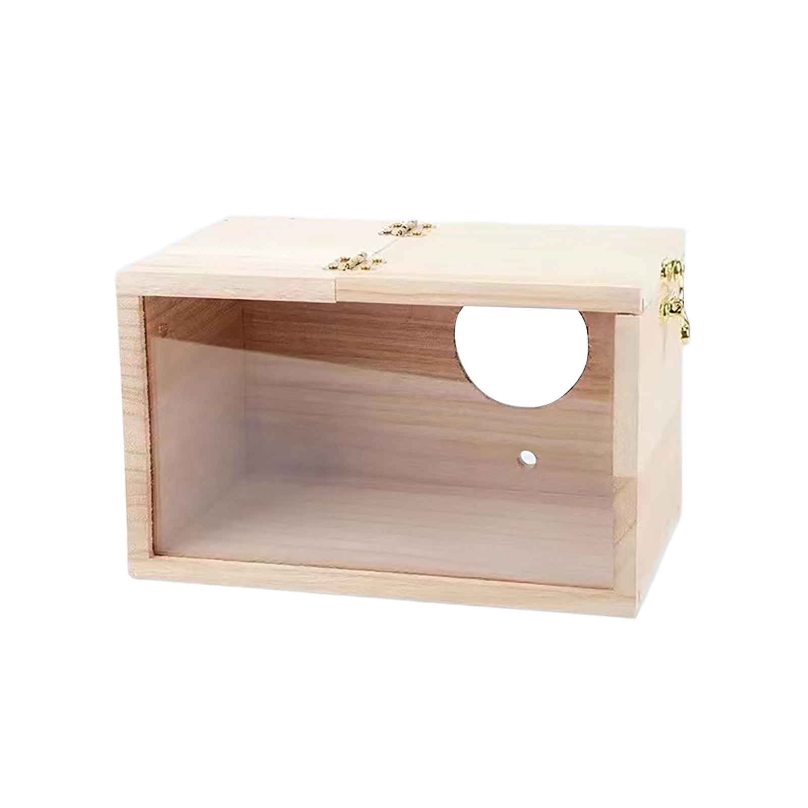 Transparent Wooden Bird Breeding for Parrots Lovebirds Budgies Finches Conure Small Animals