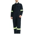 thumbnail image 6 of Txeol Men's Work Coverall High Visibility Overalls Mechanics Coveralls Workwear Jumpsuit with Multi Pockets Black,XL, 6 of 6