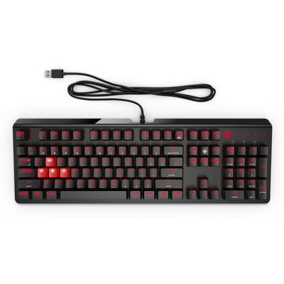HP OMEN Gaming Keyboard 1100 | Red & Black | 1MY13AA#ABA