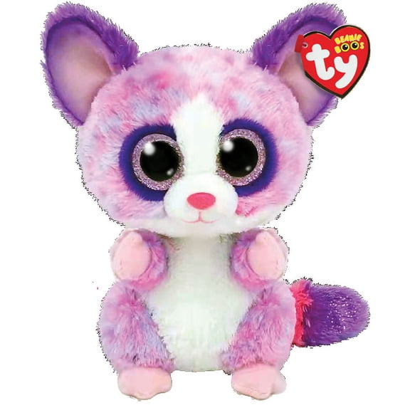 TY Beanie Boos - BECCA the Bush Baby (Glitter Eyes) (Regular Size - 6" Plush)(BONUS 1 FUN CHOPS & 1 TY CARD)