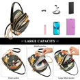 thumbnail image 5 of FORMRS Crossbody Bag for Women Quilted Travel Shoulder Cell Phone Purse with Chain Strap Handbag, Fish Pattern, 5 of 7