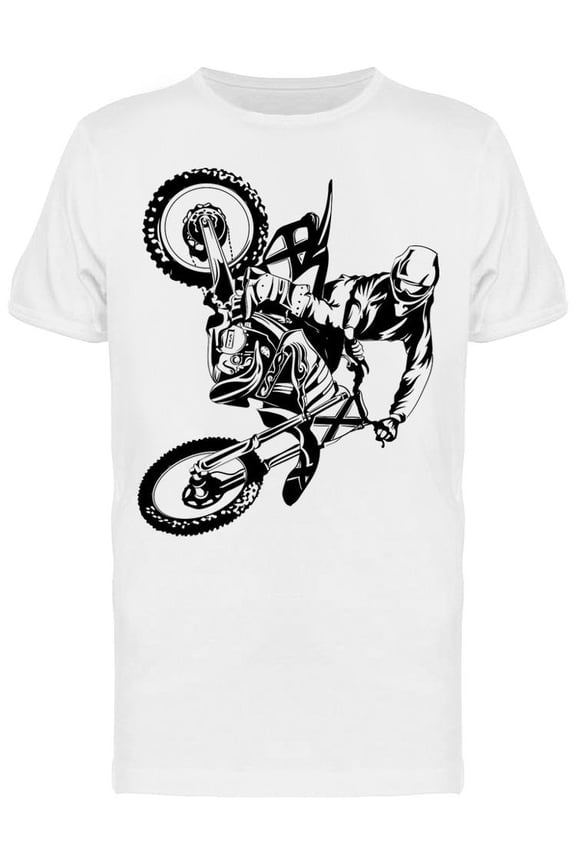 Biker Trick T-Shirt Men -Image by Shutterstock, Male Large