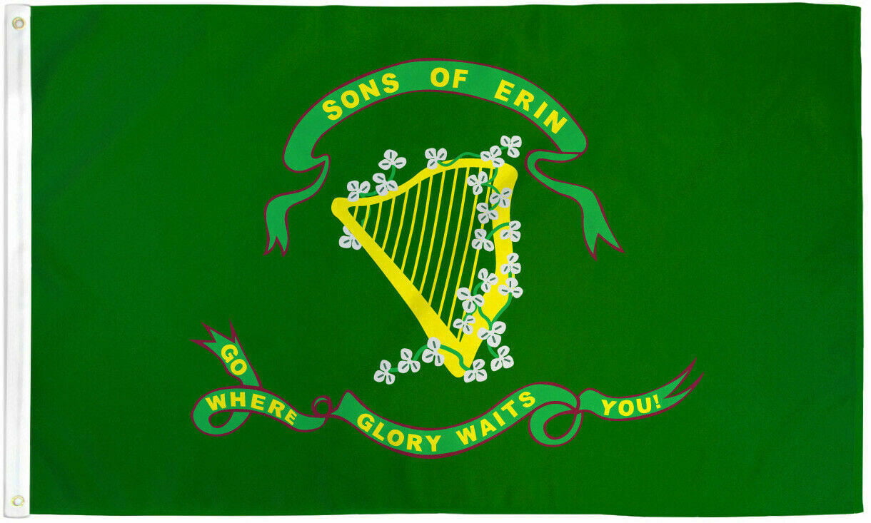 1 IRELAND FLAG 3'X5' EIRE ERIN IRISH PRIDE BANNER REPUBLIC OF IRELAND 3 BY 5 