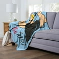 thumbnail image 2 of Cartoon Network's Johnny Bravo Don't Touch The Hair Kids Silk Touch Throw Blanket, 2 of 5