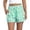 Green, variant on AJGRHE Women's Fashion Striped Casual Elastic Waist Pocket Shorts Green XL