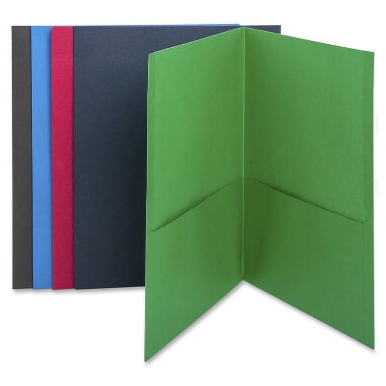 Business Source Two-Pocket Folders Letter - 8 1/2