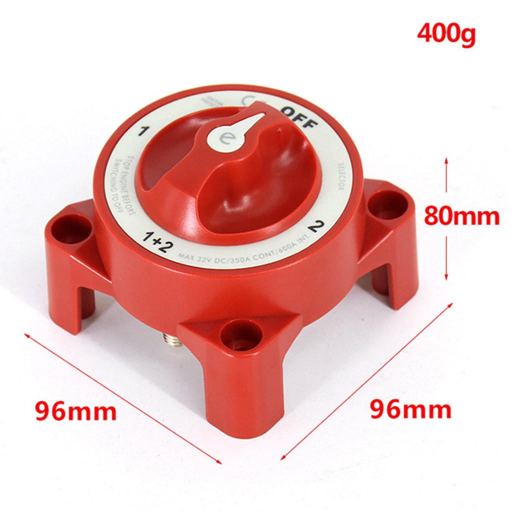 funtasica Heavy Duty 4 Gear Dual Battery Selector Switch Safety Shut Off Disconnect Switch