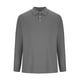 thumbnail image 4 of Blusa y camisa de manga larga con cuello vuelto para hombre, informal, de color liso, con botones, de terciopelo alemán, blusa de manga larga con cuello vuelto, camisa para hombre, tops de poliéster p, 4 of 5