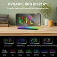 thumbnail image 6 of ​Smart Projection Alarm Clock with Wireless Charger - LED Temperature/Humidity Display, 5M Projection, Dual Alarm & USB Phone Charging Black, 6 of 9