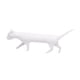 thumbnail image 1 of Estatua de gato de resina, figura decorativa, colección, decoración de escritorio. Blanco, 1 of 9