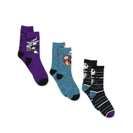 

The Nightmare Before Christmas Womens 3 Pack Crew Socks NB279XCCYT