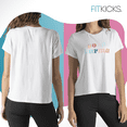 thumbnail image 3 of FITKICKS Optimist Tee Lightweight Short Sleeve Crew Neck Top T-Shirt, White X-Large (Women's), 3 of 8