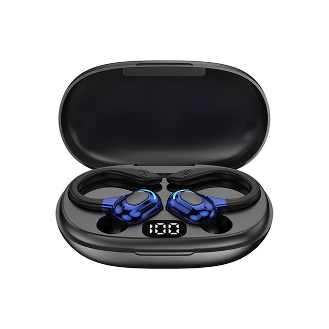 Injueey Auriculares con traductor en tiempo real para modos de traducción en varios idiomas Sonido Pro HD cómodos de llevar Cables de audio/vídeo Azul