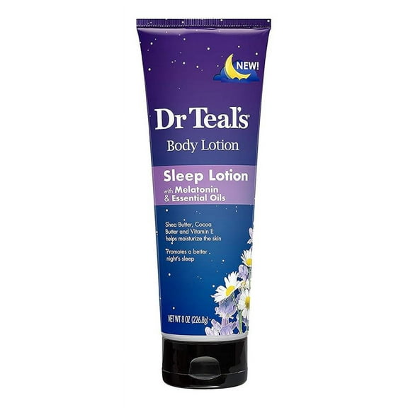Dr Teals Melatonin Sleep Body Lotion, 8 Oz, 2 Pack
