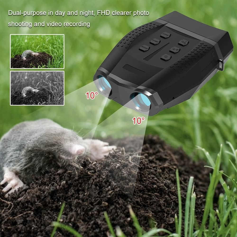 1080P Night Vision Binoculars Goggles with 2.5in TFT Screen, Take FHD Photo & 1080P Video from 400m/1312ft in Darkness, for Complete Darkness, Hunting, Camping