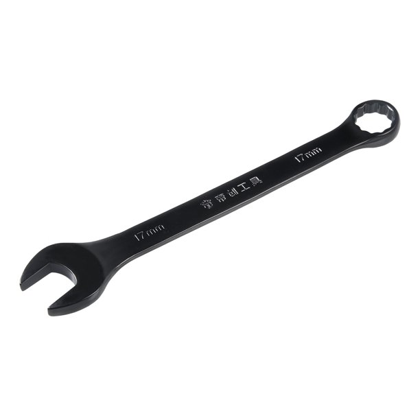 Metric 17mm 12Point Box Open End Combination Wrench Black Electrophoresis Coating, CrV