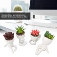 thumbnail image 3 of Decoración De Plantas Suculentas, Exquisita Planta Suculenta Artificial De Cerámica Adorable Para Escritorio De Mesa De Oficina, 3 of 7