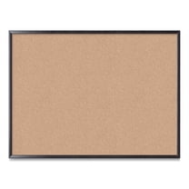 U Brands Cork Bulletin Board, 48" x 36", Black MDF Frame, 2876U