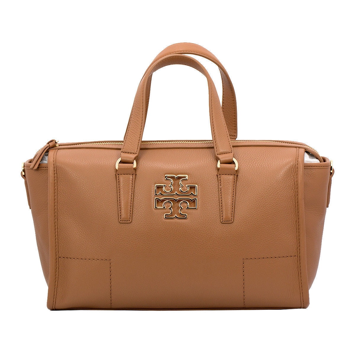 Tory Burch NEW WOMEN'S TORY BURCH BARK PEBBLE LEATHER BRITTEN SATCHEL