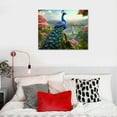 thumbnail image 4 of COMIO Peacock Canvas Wall Art for Home Office Decor - Colorful Peacock Gazing Paintings Print On Canvas HD Giclee Artwork Ready to Hang, 4 of 4