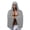 Gray, variant on Cooling Poncho for Summer, Instant Chill Hooded Towel for Beach and Outdoor Sports, Reusable Ice Wrap for Heat Relief