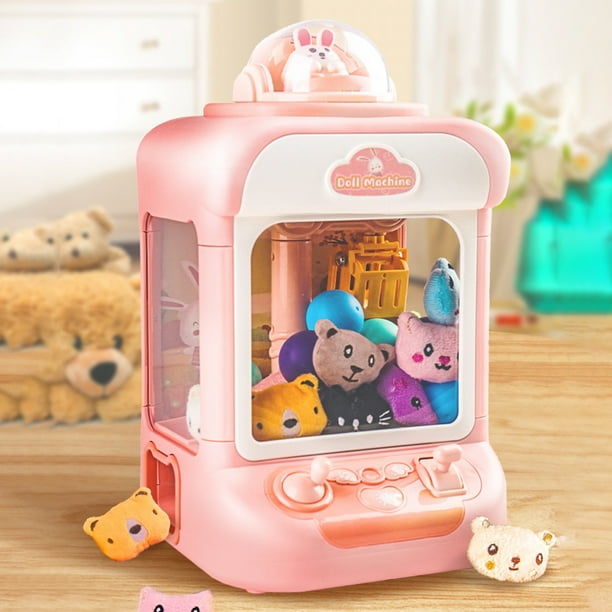 Máquina para agarrar muñecas, inducción infrarroja, sin BPA, para niños y niñas (rosa, 10 unidades)