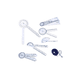 thumbnail image 1 of Kit Goniómetros De Fisioterapia Herramientas Médicas 7 Pzs, 1 of 4