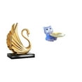 thumbnail image 1 of Figura De Gato Cisne De Resina, Estatua Decorativa De Arte Moderno, Escultura Animal De Colección Para Sala De Estar, Comedor, Mesa, Armario, Estante, Decoración Del Hogar., 1 of 8