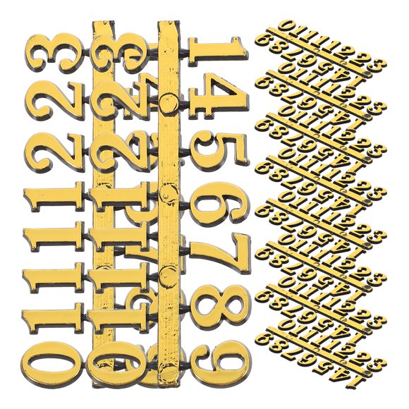 LOLIPPYY 10Jgo Kit De Númeración Árabe En Color Dorado Para Reemplazo Y Reparación De Relojes