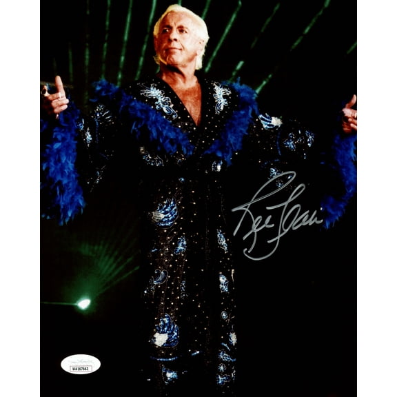 Ric Flair Autographed 8x10 Photo WWE JSA 228797
